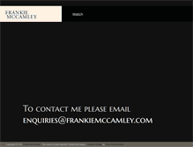 Tablet Screenshot of frankiemccamley.com